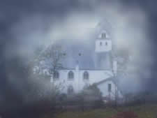 Kirche Dausenau im Nebel
